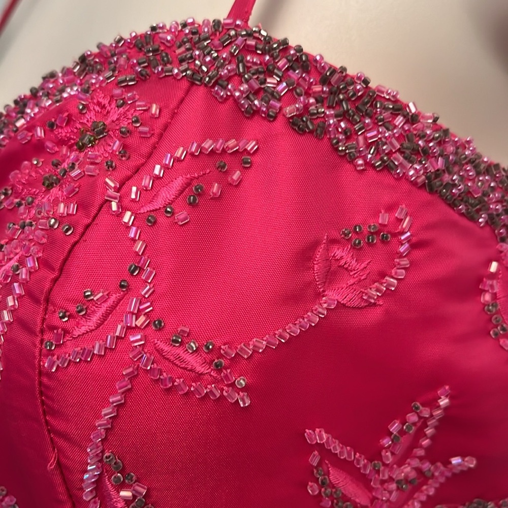 Mermaid Satin Beaded Gown - Picture 3 of 12